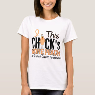 Camiseta Melocotón ido polluelo uterino del cáncer