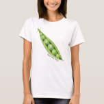 Camiseta Melocotón verde dulce en un bacalao<br><div class="desc">ilustracion de guisantes dulces verdes en una vaina con expresiones animadas. El texto de la parte dice "ser un desastre". Gran regalo humorístico para vegetarianos y veganos.</div>