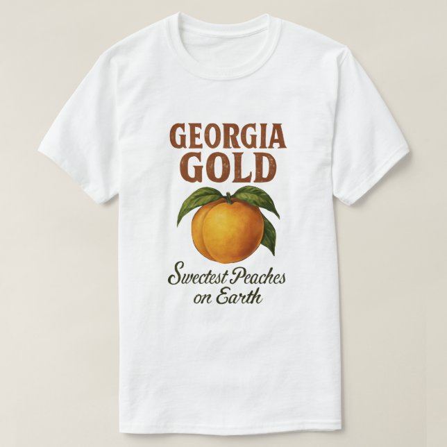 Camiseta Melocotones de oro de Georgia (Diseño del anverso)