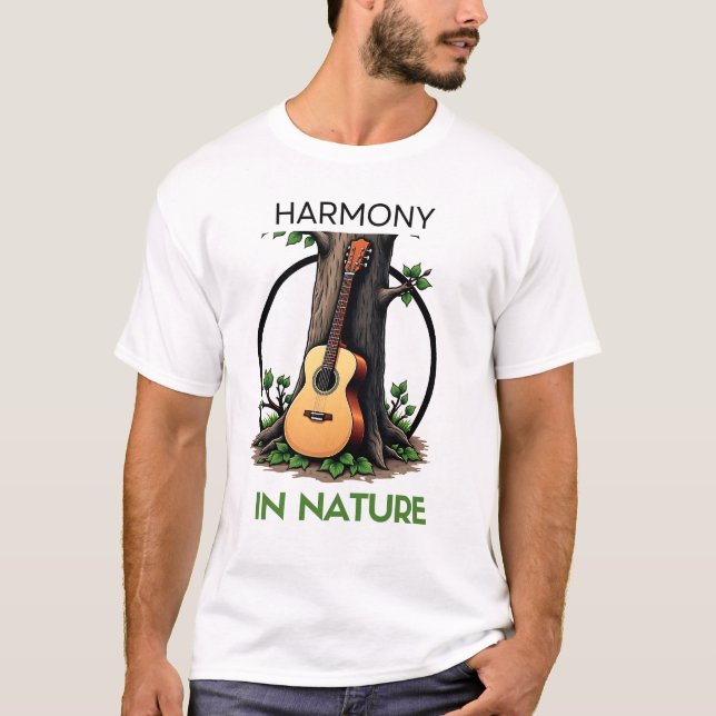 Camiseta Melodía de la Naturaleza: Diseños de un árbol de g (Anverso)
