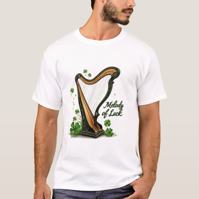 Camiseta Melodía de Luck Harp (Anverso)