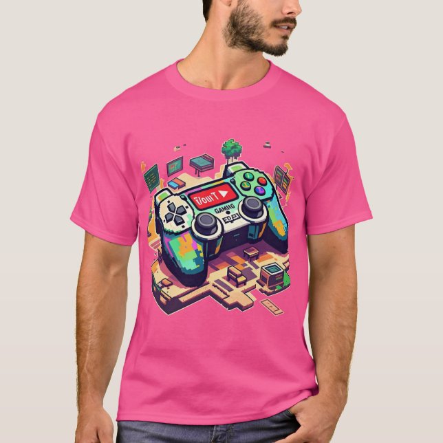 Camiseta Melodía de píxeles: Isometri de juegos y educación (Anverso)