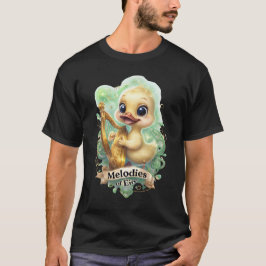 Camiseta Melodías del Éire" Pato Kawaii jugando un arpa T