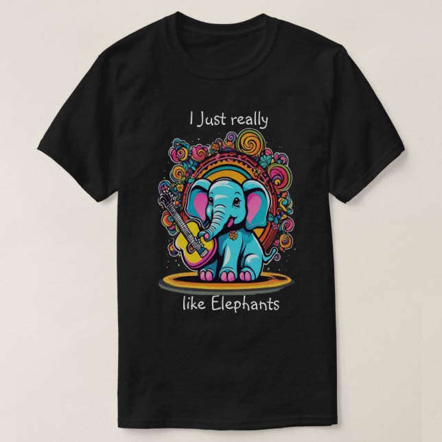 Camiseta Melodie Trunk Serenade Me gusta mucho el elefante (Diseño del anverso)