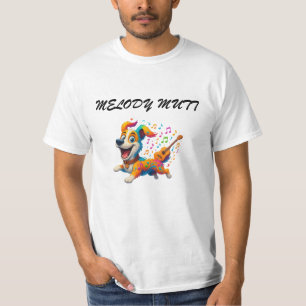 Camiseta "Melody Mutt" - Diseño de perro musical c