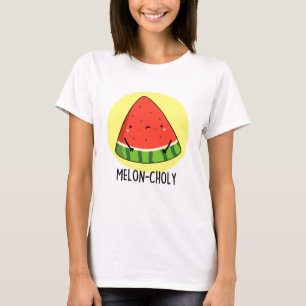 Camiseta Melon-choly Funny Sad Watermelon Pun