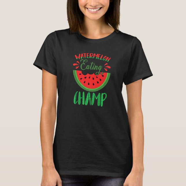 Camiseta Melón de agua Chiste frutas Melón sandía (Anverso)