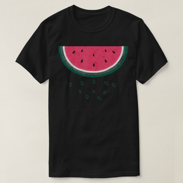 Camiseta Melón de agua Lover Verano Melón Fruto Media Slice (Diseño del anverso)