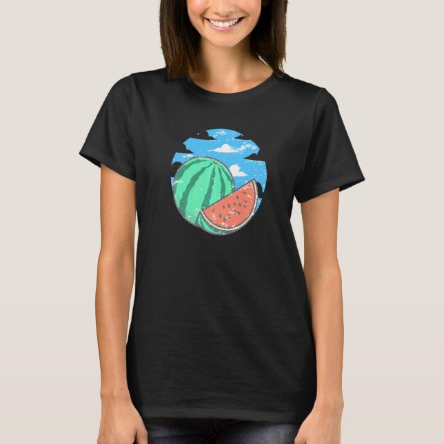 Camiseta Melón de agua Melón Melón Beach Superficie de vaca (Anverso)