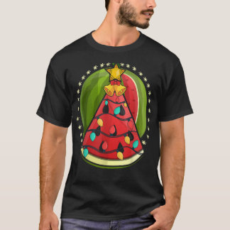 Camiseta Melón de agua navideña ilumina Navidades de verano
