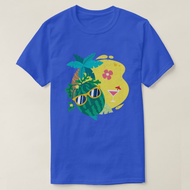 Camiseta Melón de frutas tropicales Verano exótico Funny Wa (Diseño del anverso)
