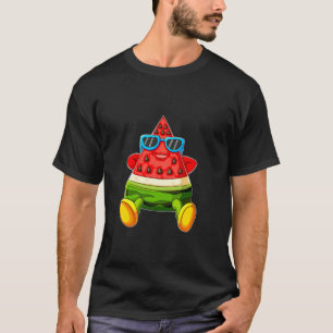 Camiseta Melón Divertido Gafas De Sol De Frutas De Verano E