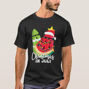 Camiseta Melón Navidades De Árboles De Navidad En Julio Cut