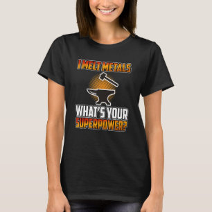 Camiseta Melt Metals Blacksmith Forge Blacksmithing Forgi