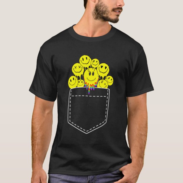 Camiseta Melting Acid House Sonríe En Pockethardcore Tec (Anverso)