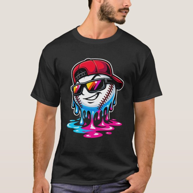 Camiseta Melting Baseball Drip Character (Anverso)