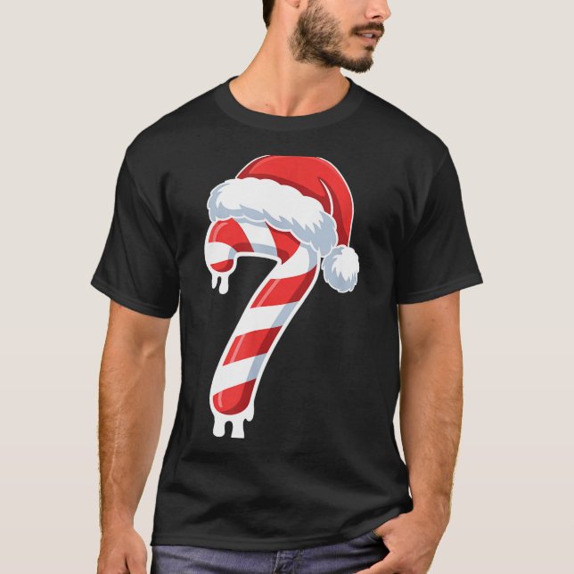 Camiseta Melting Candy Cane 6 7 Ice Drip Meme 6 7 Costume C (Anverso)