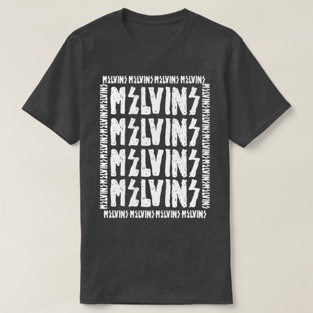Camiseta Melvins tipo de letra inverso (Diseño del anverso)