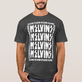 Camiseta Melvins tipo de letra inverso