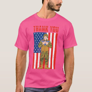 Camiseta Mem del orgullo americano de veterano patriota