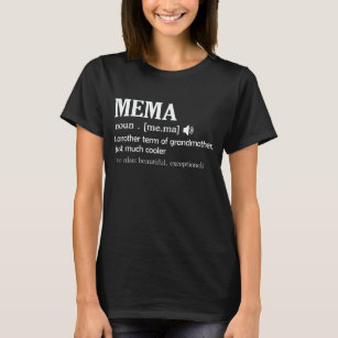 Camiseta Mema Definition Funny Abuela Madres Day Gift