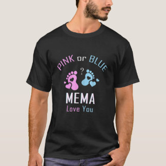 Camiseta Mema Rosa O Azul Ama A Su Bebé Género Reval Par