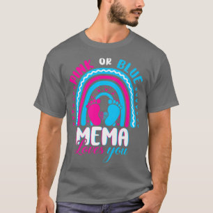 Camiseta Mema rosa o azul te ama género revela Fiesta Fa