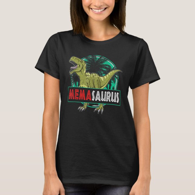 Camiseta Memasaurus Rex Dinosaur Memasaurus Family Mating (Anverso)