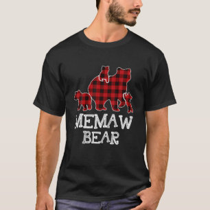 Camiseta Memaw Bear 3 Cubs , Navidades Mama Bear Plage Paja