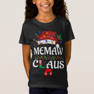 Camiseta Memaw Claus Santa Funny Navidades Pajama Matando