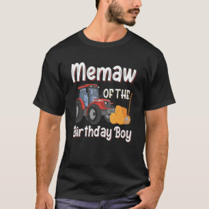 Camiseta Memaw De Birt Birthday Boy Farm Tractor Farmer