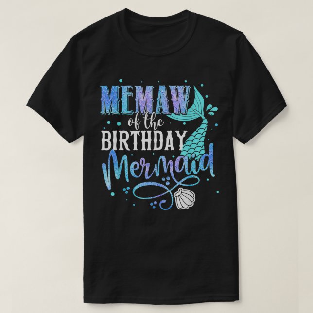 Camiseta Memaw De La Parte Que Coincide Con La Sirena De Cu (Diseño del anverso)