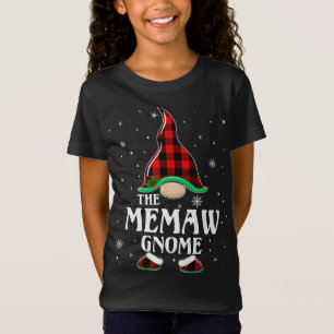 Camiseta Memaw Gnome Buffalo Plaid Matanza Familia Christma