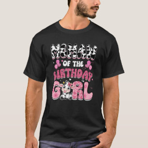 Camiseta Memaw Of Birthday Chica Cow Farm Family 1er Bir