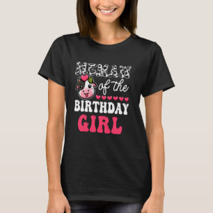 Camiseta Memaw of the Birthday Chica Funny Cow Family Match