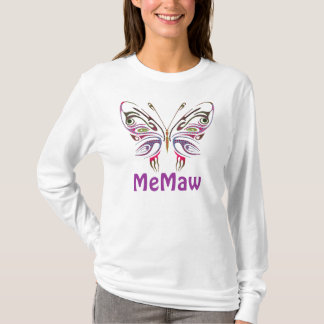 Camiseta MeMaw personalizó la mariposa