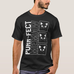 Camiseta Memaw Purr Fecto Memaw Linda Memaw Gato Animal Mad