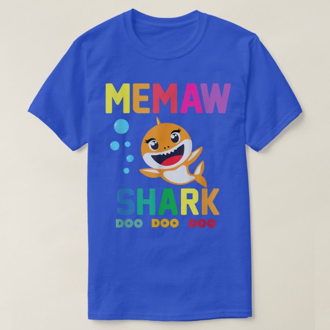 Camiseta Memaw Shark Shirt Memaw Shark Lover Family (Diseño del anverso)