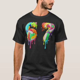 Camiseta Meme 67 Número Seis 6 Siete 7 Helado Gotea