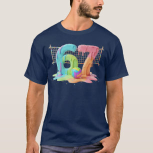 Camiseta Meme 67 Si 6 Siete 7 Helado Goteo Red de Voleibol 
