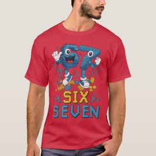 Camiseta Meme 67 Si Seven 6 7 Italian Brainrot para Hombres
