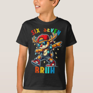 Camiseta Meme 6 7 Reno haciendo dabbing Seis Siete Bruh Par