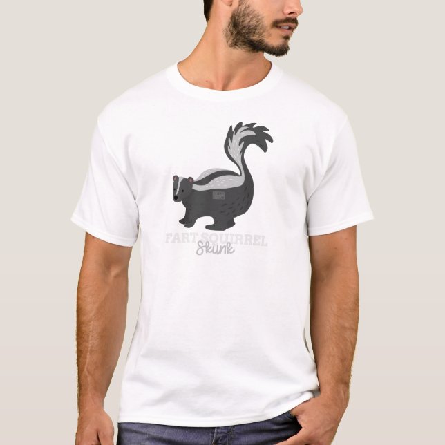 Camiseta Meme animal divertido Fart MOFETA de la ardilla (Anverso)