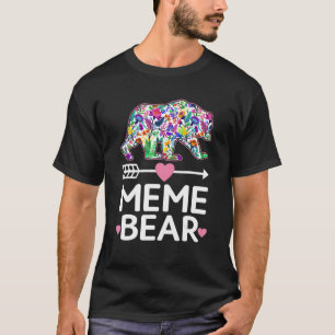 Camiseta Meme Bear Día de la Madre Familia Matanza Floral O