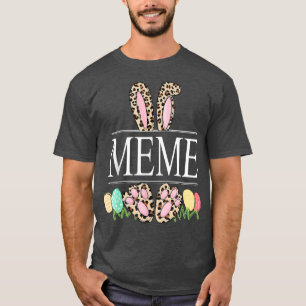 Camiseta meme Bunny Leopard Grandma Easter Day Rabbit Eggs 