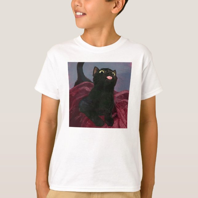 Camiseta Meme Cat Liceo Cute Retro (Anverso)