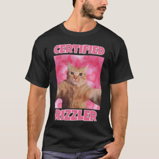 Camiseta Meme certificado del gato RIZZLER