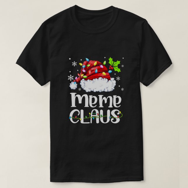 Camiseta Meme Claus Gnome Feliz Navidad Navidad Favo de San (Diseño del anverso)
