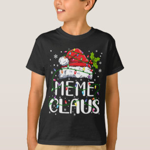 Camiseta Meme Claus Navidades de Santa Hat Familia Xma
