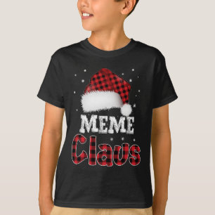 Camiseta Meme Claus Navidades Partido de la Familia Red Pla